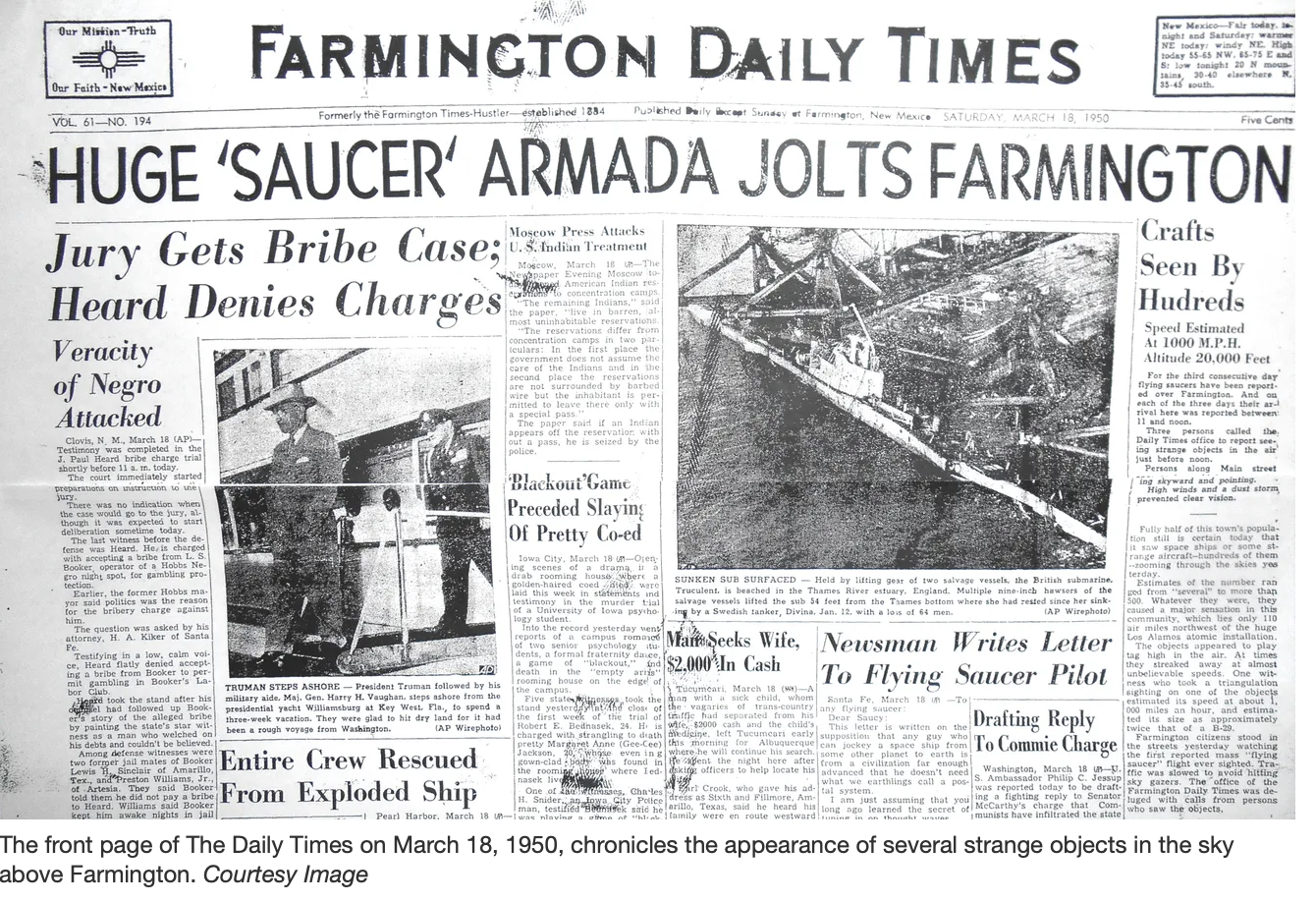 Farmington reaches 70th anniversary of mass UFO sighting